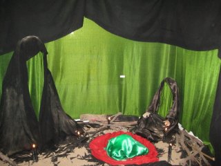 برگزاری مراسم سوگواری آقا ابا عبد الله الحسین علیه السلام در حوزه زهرای مرضیه سلام الله علیها